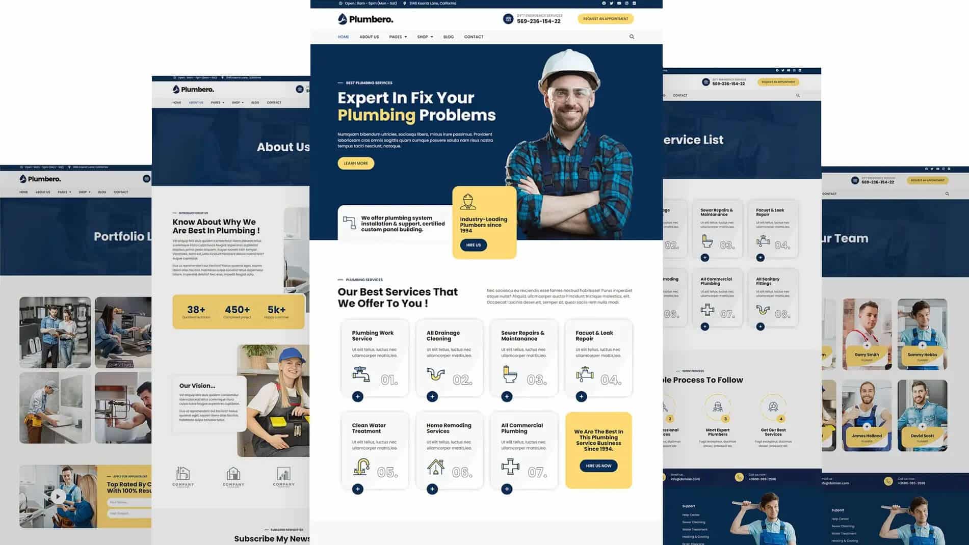 Site Internet Plombier Bernard et Fils 1